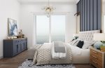 RENDERING OF BEACHFRONT MASTER BEDROOM OF PINEAPPLE PARADISE