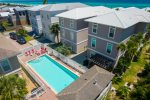 Family Ties has easy access to the shared pool