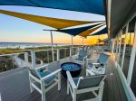 Firepit Area on Beachfront Deck