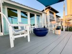 Firepit Area on Beachfront Deck