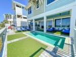 Spacious pool deck