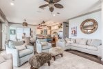 Stay connected with your guest while in the kitchen