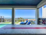 Outdoor dining with perfect beach views