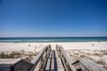 Private beach boardwalk
