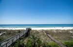 Private beach boardwalk