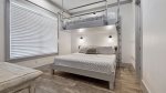 2nd floor queen over king bunk, street view