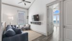 3rd floor living area with queen sleeper sofa
