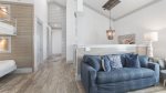 3rd floor living area with sleeper sofa and twin over twin nook