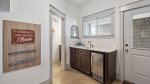 1st floor kitchenette and half bathroom