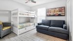 2nd floor twin bunk with sleeper sofa