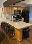 Breakfast Counter with Barstools