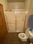 Walk in shower in Master Bathroom