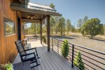 Relax in the mountain air on our porch