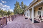 Enjoy the beautiful forest view on the back deck