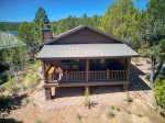 View of back of the cabin