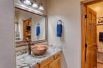 Copper sinks in primary bathroom