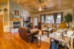 Gas Fireplace in comfortable living room