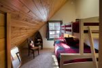 1st bedroom upstairs with bunk bed double/twin