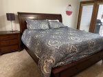 Master bedroom with king bed
