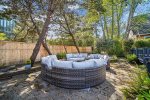 Backyard Seating around the Fire Pit at High Jinks