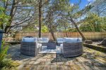 Backyard Seating around the Fire Pit at High Jinks