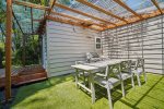 Backyard Dining Area at Aunt Judys Beach House