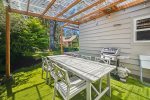 Backyard Dining Area at Aunt Judys Beach House