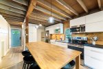 Kitchen with Island seating at Aunt Judys Beach House