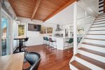 Kitchen and stairs to the second floor at Endless Views