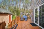 Back Deck off the downstairs Bedroom at Ecola Cozy