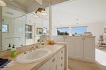 bathroom suite with 1st primary bedroom at Oak Street House