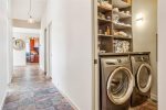 laundry room off the hall at Oak Street House