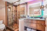 Attached bathroom to Dune Cottage at Oak Street House