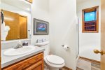 Lower level Bathroom at Sandcastle Spirit