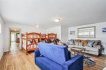 Bunkbed bedroom, with entertainment area at Cape Escape