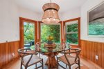 Dining area at Puffin`s on Larch