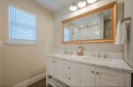 Bathroom with a walk-in shower 