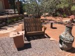 Outdoor living spaces and chiminea for your evening enjoyment