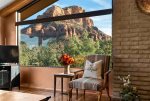 Enjoy the red rock views in the expansive great room