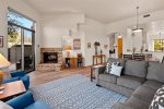 Living Area with an Electric Fireplace for a Cozy Night