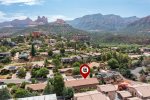 Surrounded by Sedona`s red rocks