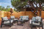 Enjoy coffee or breakfast at the outdoor seating