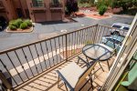 Small deck off bedroom to soak up the Sedona sunshine