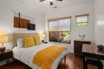 Second guest bedroom overlooks the patio