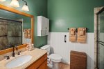 Shared guest bathroom