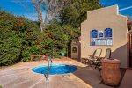 The Hot Tub is heated for your enjoyment year round