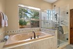 Soaking tub & walk-in shower