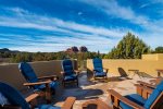 Sit and relax in Sedona`s mountain peaks 