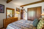 Bedroom 2 has a queen bed