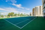 Waterview Towers boasts many amenities including tennis courts.
